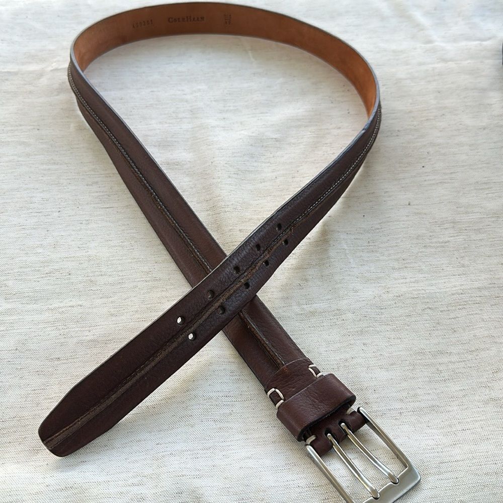 Cole Haan Brown Leather Men’s Belt 42